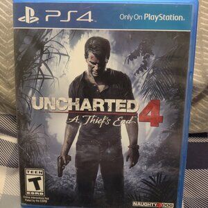 Uncharted 4 game on PS4